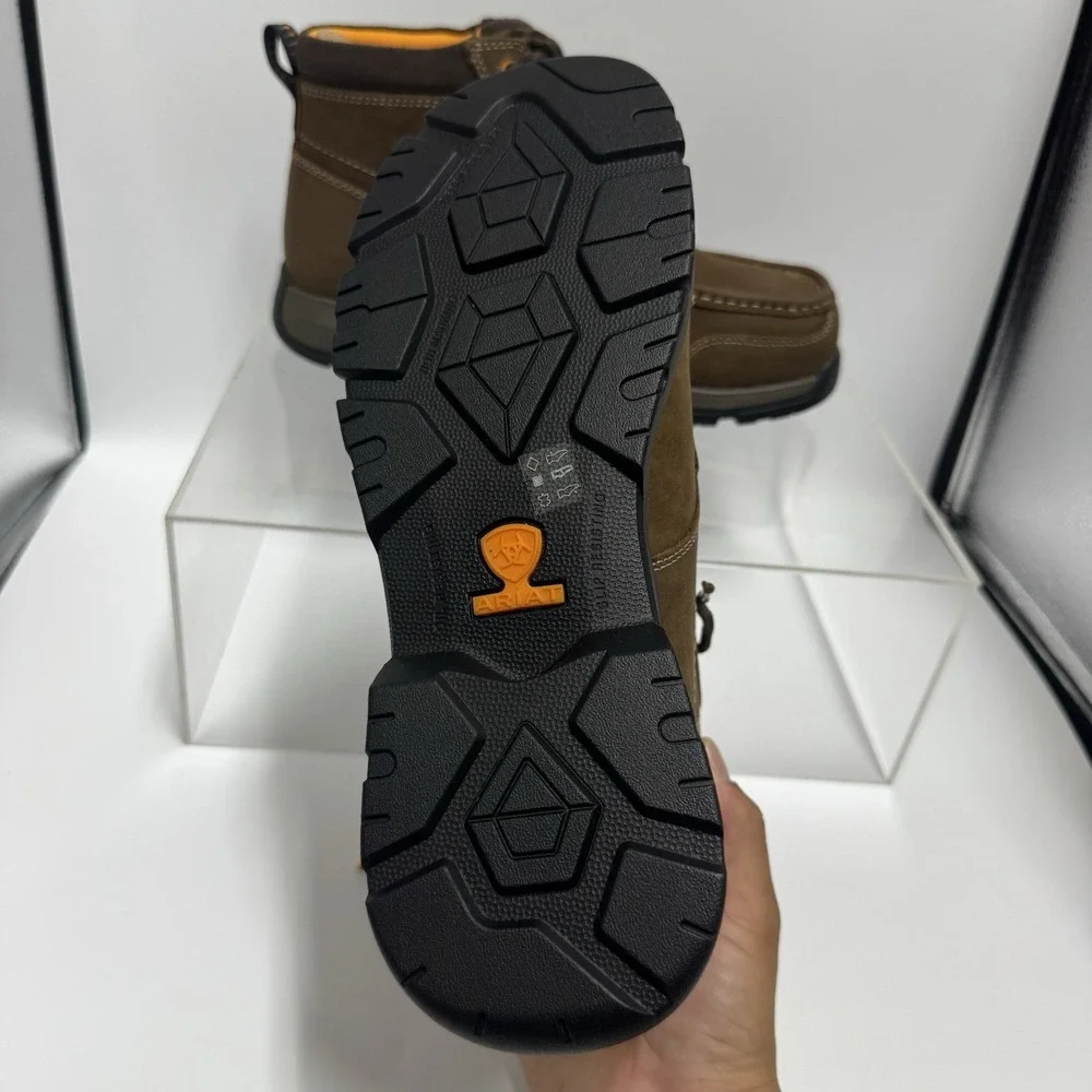 Brand New Ariat Edge LTE Chukka Comp Toe Brown Work Boots 10024951 Men's Size 9